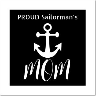 Proud Sailorman's Mom Posters and Art